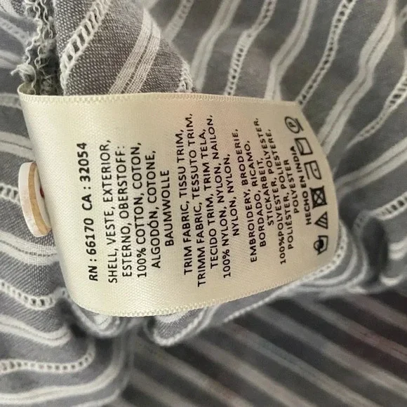 Anthropologie Mave Betty oversized Fit Button down short sleeve size XS-S - Picture 6 of 8